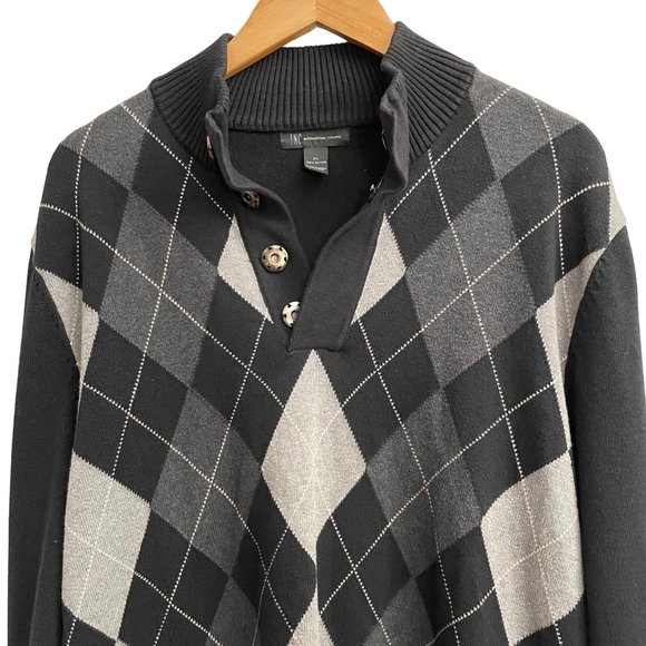 International Concepts Argyle Sweater Size XL - Picture 2 of 5